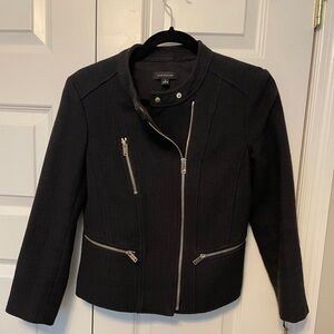Ann Taylor shirt blazer, 19” from bottom of collar.  Black size 2